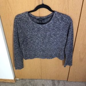 Forever 21 small grey cropped sweater